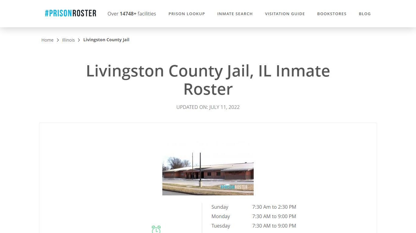 Livingston County Jail, IL Inmate Roster - Prisonroster